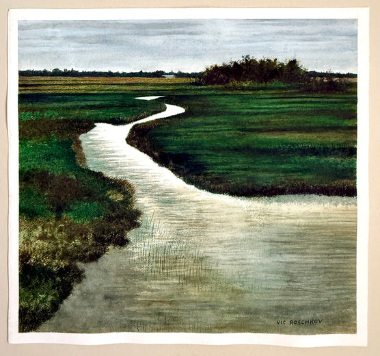 River Mouth by Vic Roschkov |  Context View of Artwork 