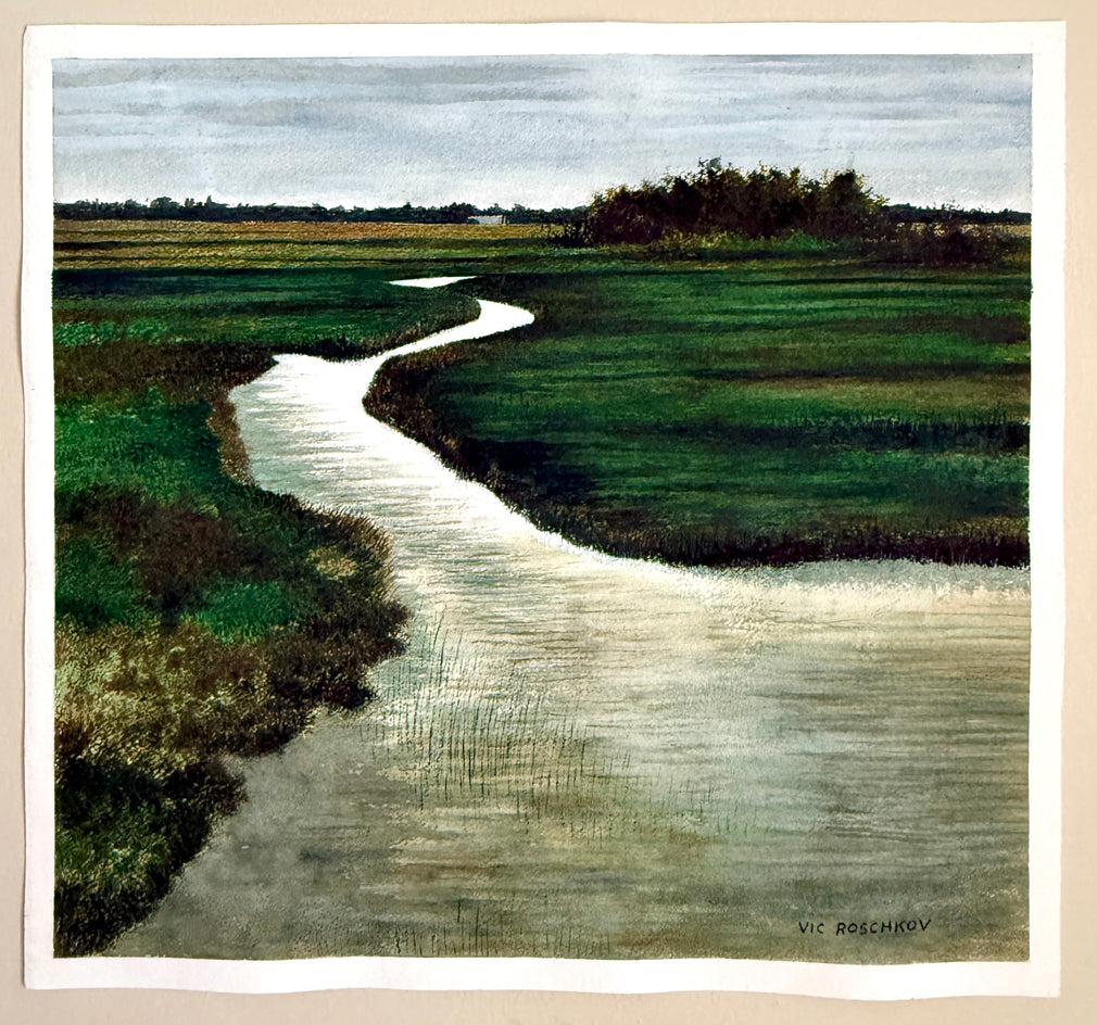 River Mouth by Vic Roschkov |  Context View of Artwork 