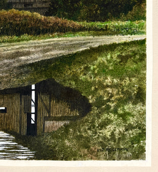 Rural Reflections by Vic Roschkov |  Side View of Artwork 