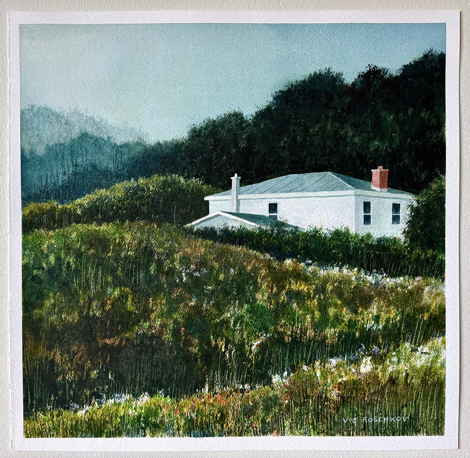 Secluded Country Home by Vic Roschkov |  Context View of Artwork 