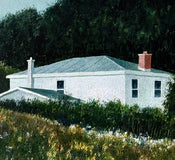 Original art for sale at UGallery.com | Secluded Country Home by Vic Roschkov | $725 | watercolor painting | 18.75' h x 19.25' w | thumbnail 4