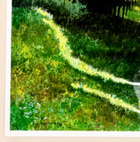 Original art for sale at UGallery.com | Shining Through by Vic Roschkov | $775 | watercolor painting | 15' h x 27.5' w | thumbnail 2