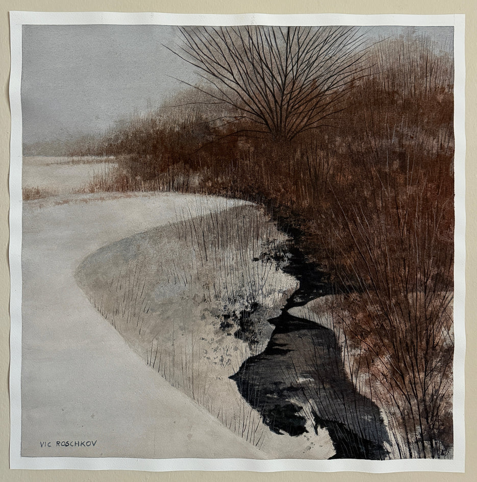 Silent Stream by Vic Roschkov |  Context View of Artwork 