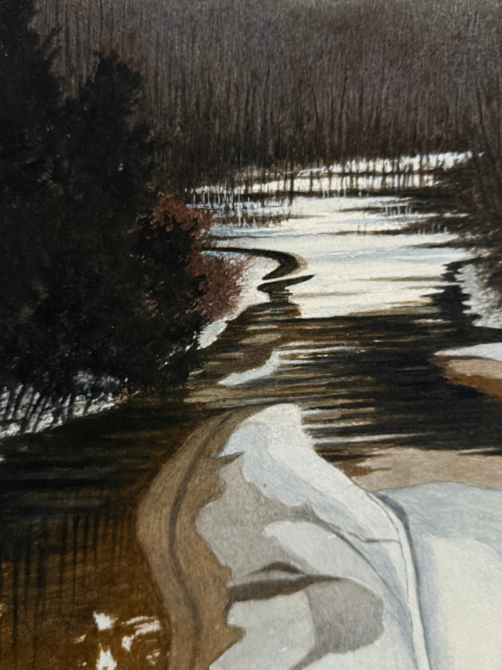 Thawing Time by Vic Roschkov |  Closeup View of Artwork 