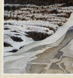 Original art for sale at UGallery.com | Thin Ice by Vic Roschkov | $775 | watercolor painting | 18.75' h x 24.75' w | thumbnail 2