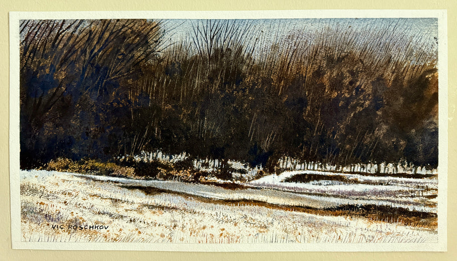 Trickling Stream by Vic Roschkov |  Context View of Artwork 