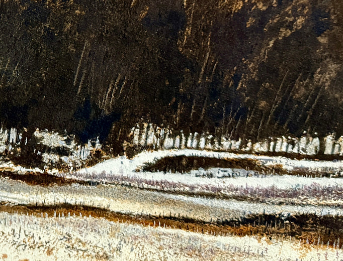 Trickling Stream by Vic Roschkov |   Closeup View of Artwork 