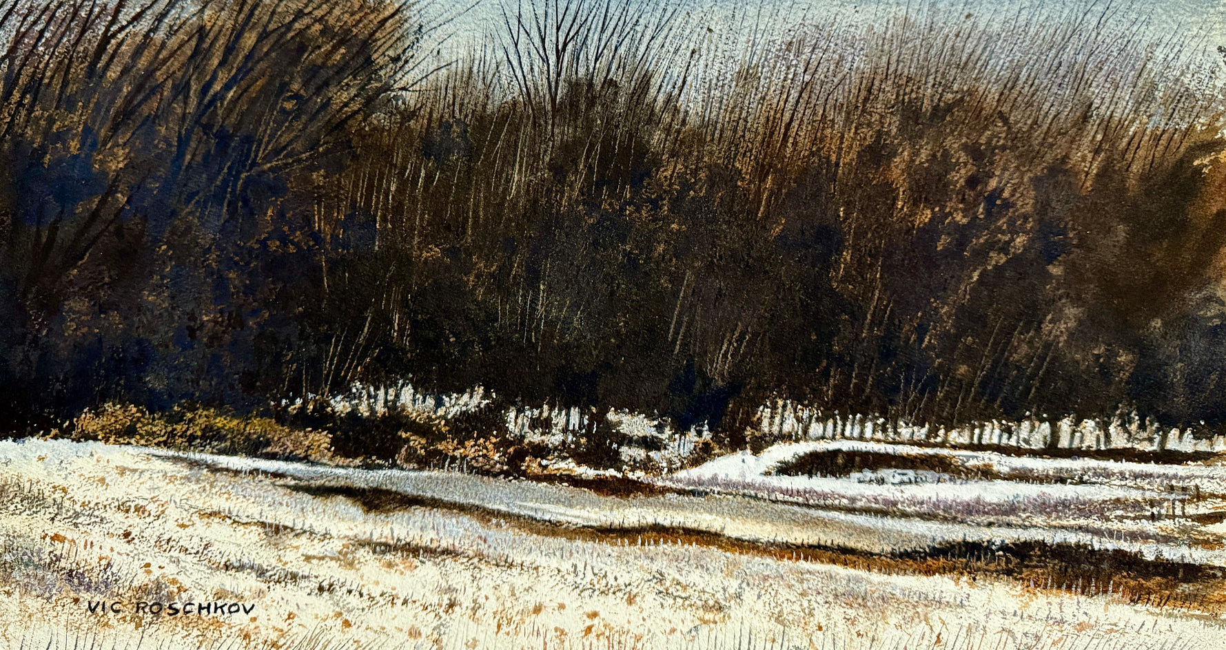 Trickling Stream by Vic Roschkov |  Artwork Main Image 