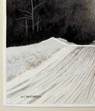 Original art for sale at UGallery.com | Winter Passage by Vic Roschkov | $525 | watercolor painting | 21.75' h x 13.75' w | thumbnail 2