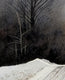 Original art for sale at UGallery.com | Winter Passage by Vic Roschkov | $525 | watercolor painting | 21.75' h x 13.75' w | thumbnail 4