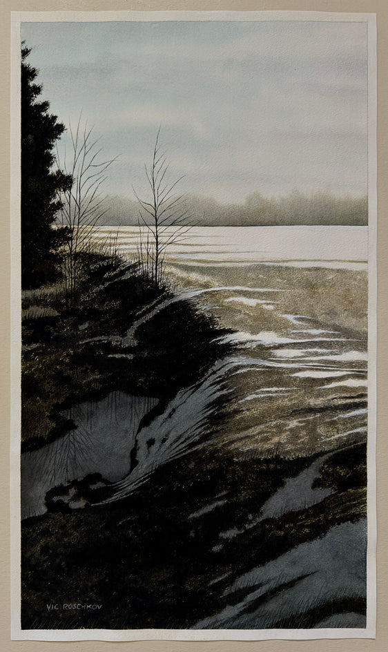 Winter Shadows by Vic Roschkov |  Context View of Artwork 