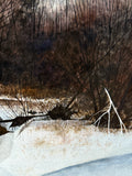 Original art for sale at UGallery.com | Winter's Chill by Vic Roschkov | $1,050 | watercolor painting | 17' h x 26.25' w | thumbnail 4