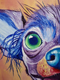 Original art for sale at UGallery.com | Amadeus by Viktoria Goudbeek | $1,425 | oil painting | 23.6' h x 23.6' w | thumbnail 4