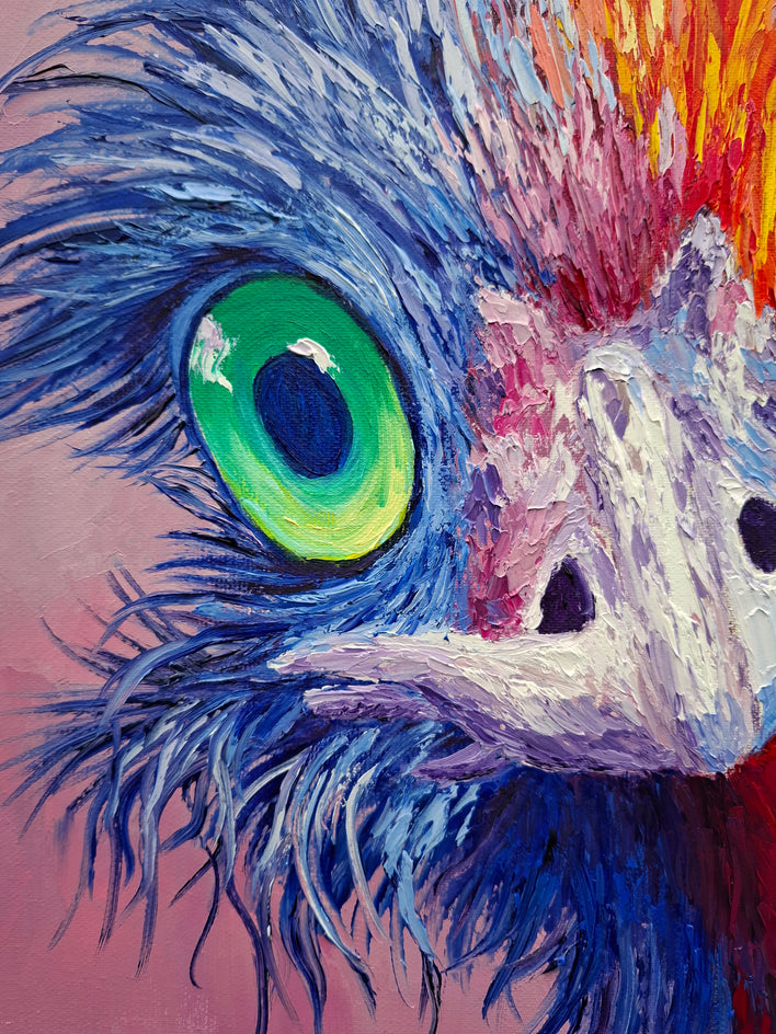 Astonished One by Viktoria Goudbeek |  Closeup View of Artwork 