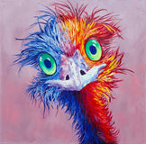 Original art for sale at UGallery.com | Astonished One by Viktoria Goudbeek | $1,300 | oil painting | 19.7' h x 19.7' w | thumbnail 1