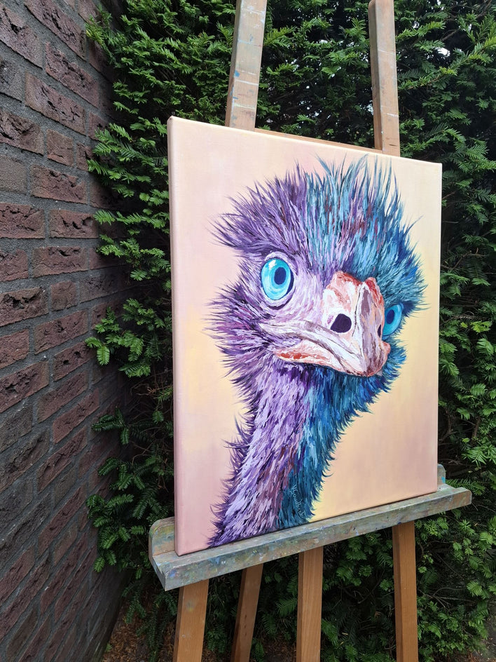 Bowie by Viktoria Goudbeek |  Side View of Artwork 