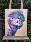 Original art for sale at UGallery.com | Bowie by Viktoria Goudbeek | $1,425 | oil painting | 23.6' h x 19.7' w | thumbnail 3