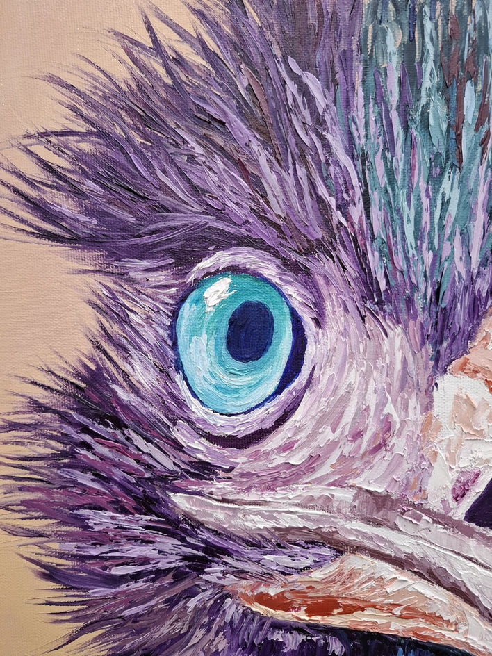 Bowie by Viktoria Goudbeek |  Closeup View of Artwork 