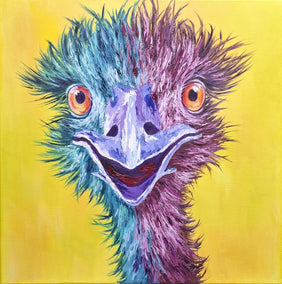 oil painting by Viktoria Goudbeek titled Celentano