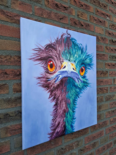 Curious One by Viktoria Goudbeek |  Side View of Artwork 