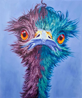 Original art for sale at UGallery.com | Curious One by Viktoria Goudbeek | $1,425 | oil painting | 23.6' h x 19.7' w
