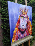 Original art for sale at UGallery.com | Leonardo by Viktoria Goudbeek | $1,825 | oil painting | 28.7' h x 23.6' w | thumbnail 2