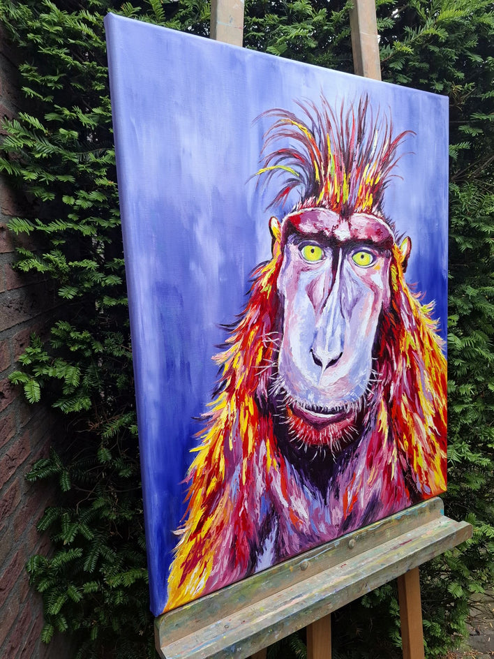 Leonardo by Viktoria Goudbeek |  Side View of Artwork 