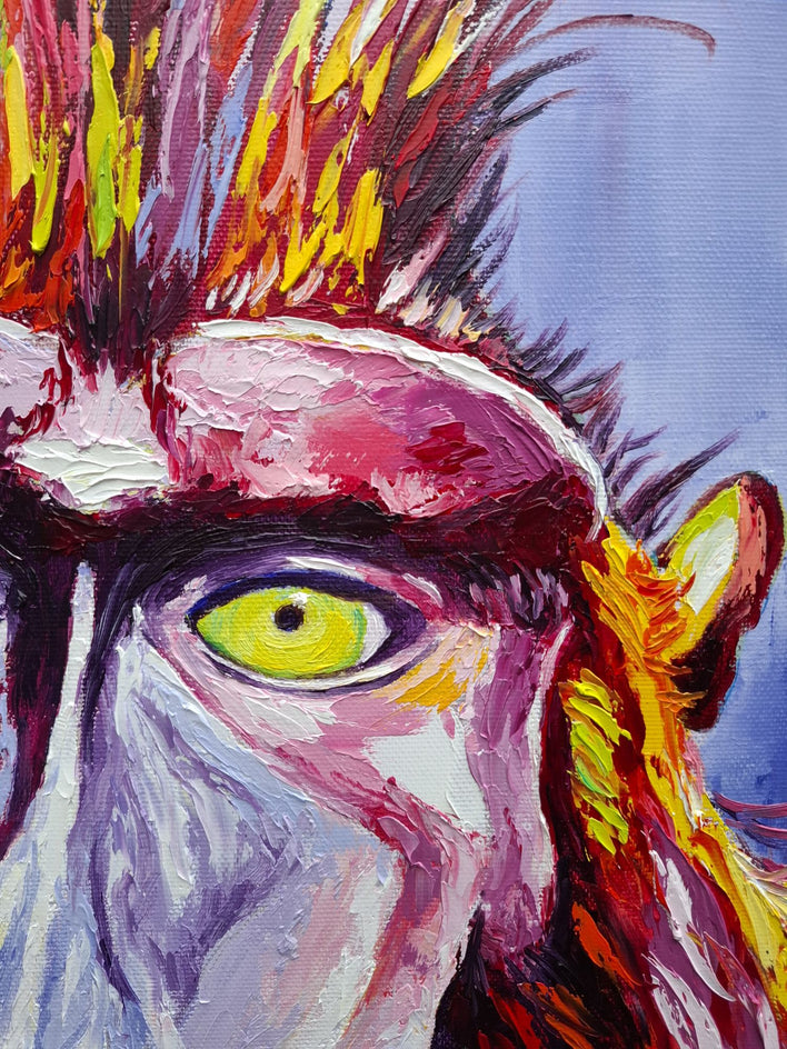 Leonardo by Viktoria Goudbeek |  Closeup View of Artwork 