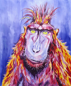 oil painting by Viktoria Goudbeek titled Leonardo