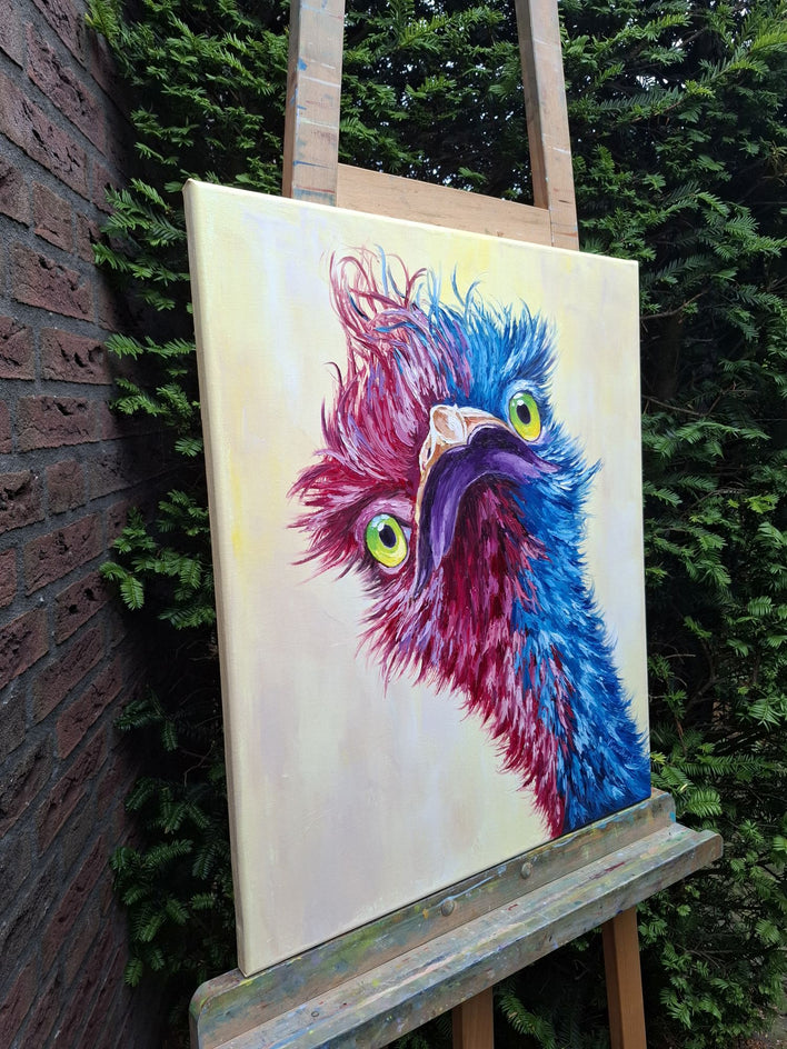 Max by Viktoria Goudbeek |  Side View of Artwork 