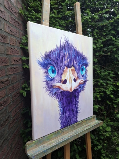 Monika by Viktoria Goudbeek |  Side View of Artwork 