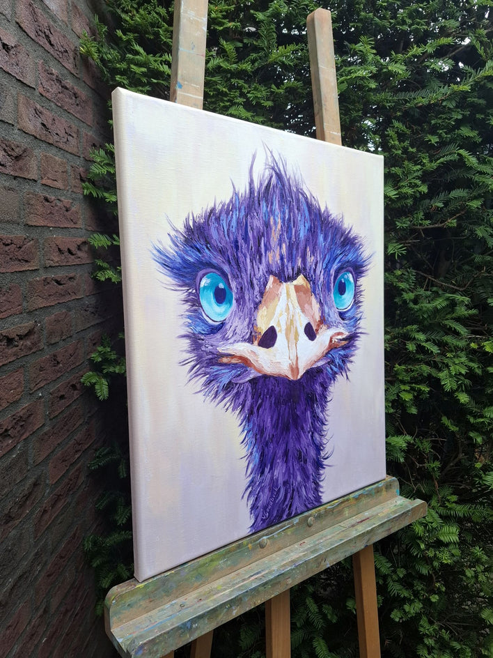 Monika by Viktoria Goudbeek |  Side View of Artwork 