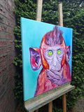 Original art for sale at UGallery.com | No Way by Viktoria Goudbeek | $1,425 | oil painting | 23.6' h x 23.6' w | thumbnail 2