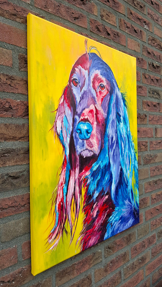 Pablo by Viktoria Goudbeek |  Side View of Artwork 