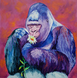 Original art for sale at UGallery.com | She Definitely Loves Me by Viktoria Goudbeek | $1,875 | oil painting | 27.5' h x 27.5' w | thumbnail 1