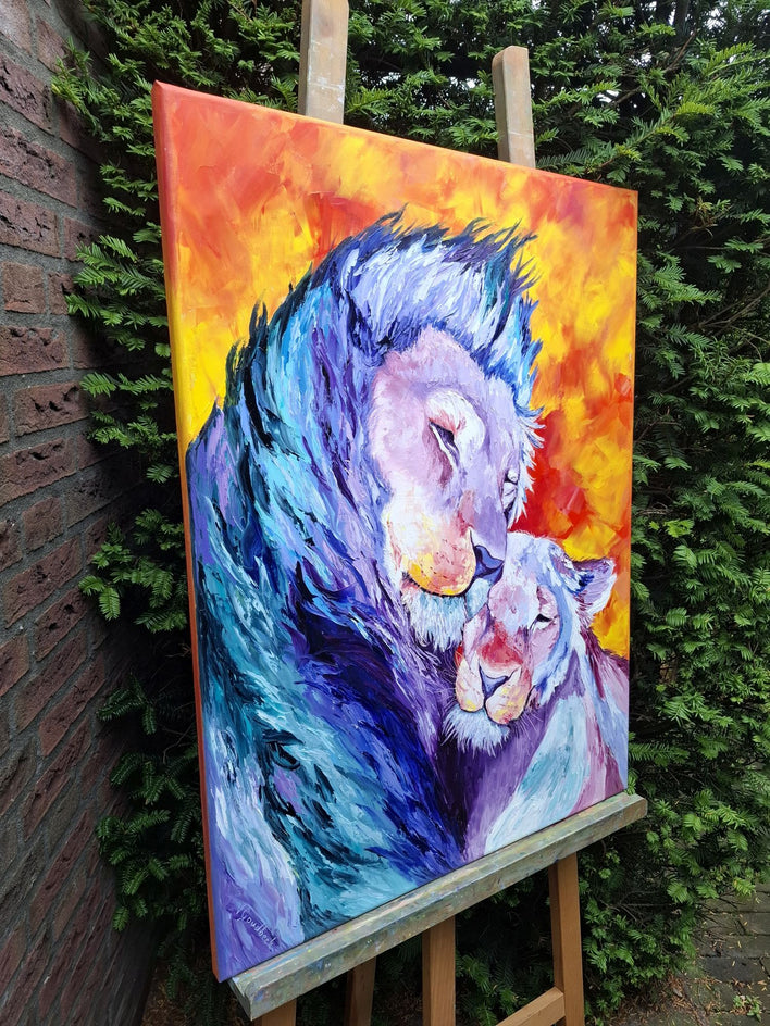 Tenderness by Viktoria Goudbeek |  Side View of Artwork 