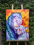 Original art for sale at UGallery.com | Tenderness by Viktoria Goudbeek | $1,875 | oil painting | 31.5' h x 23.6' w | thumbnail 3