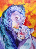 Original art for sale at UGallery.com | Tenderness by Viktoria Goudbeek | $1,875 | oil painting | 31.5' h x 23.6' w | thumbnail 1