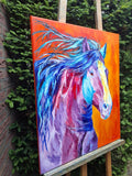 Original art for sale at UGallery.com | Thor by Viktoria Goudbeek | $1,825 | oil painting | 28.7' h x 23.6' w | thumbnail 2