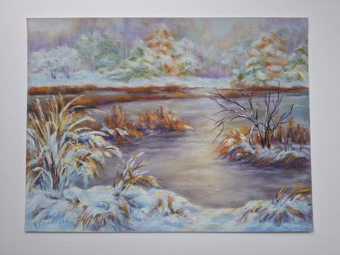 First Snow by Viktoria Goudbeek |  Context View of Artwork 