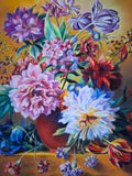 Original art for sale at UGallery.com | Still Life with Flowers in the Style of Dutch Masters 2 by Viktoria Goudbeek | $1,100 | pastel artwork | 23.6' h x 19.7' w | thumbnail 4
