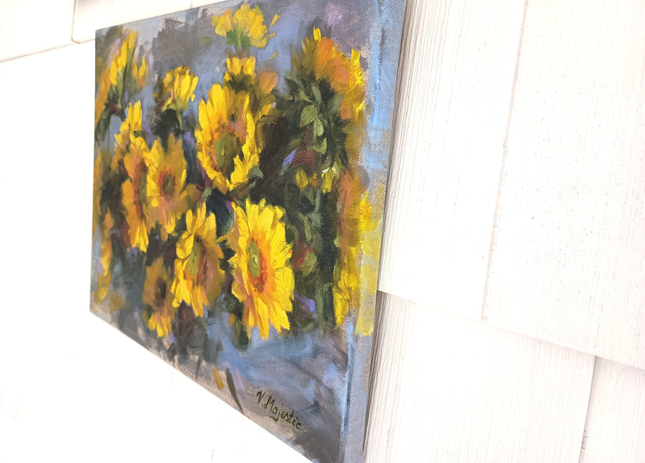 A Little Bit of Sunshine by Viktoria Majestic |  Side View of Artwork 