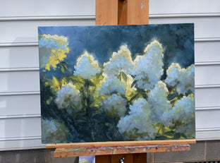 Backlit Lime Hydrangeas by Viktoria Majestic |  Context View of Artwork 