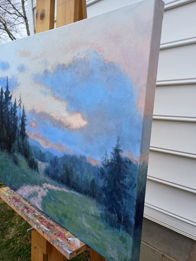 Calm After the Storm by Viktoria Majestic |  Side View of Artwork 