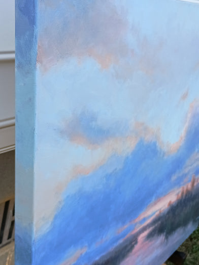 Dusk by Viktoria Majestic |  Side View of Artwork 