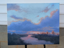 Original art for sale at UGallery.com | Dusk by Viktoria Majestic | $2,375 | oil painting | 24' h x 30' w | thumbnail 3