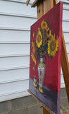 Original art for sale at UGallery.com | Golden Beauties by Viktoria Majestic | $925 | oil painting | 24' h x 18' w | thumbnail 2