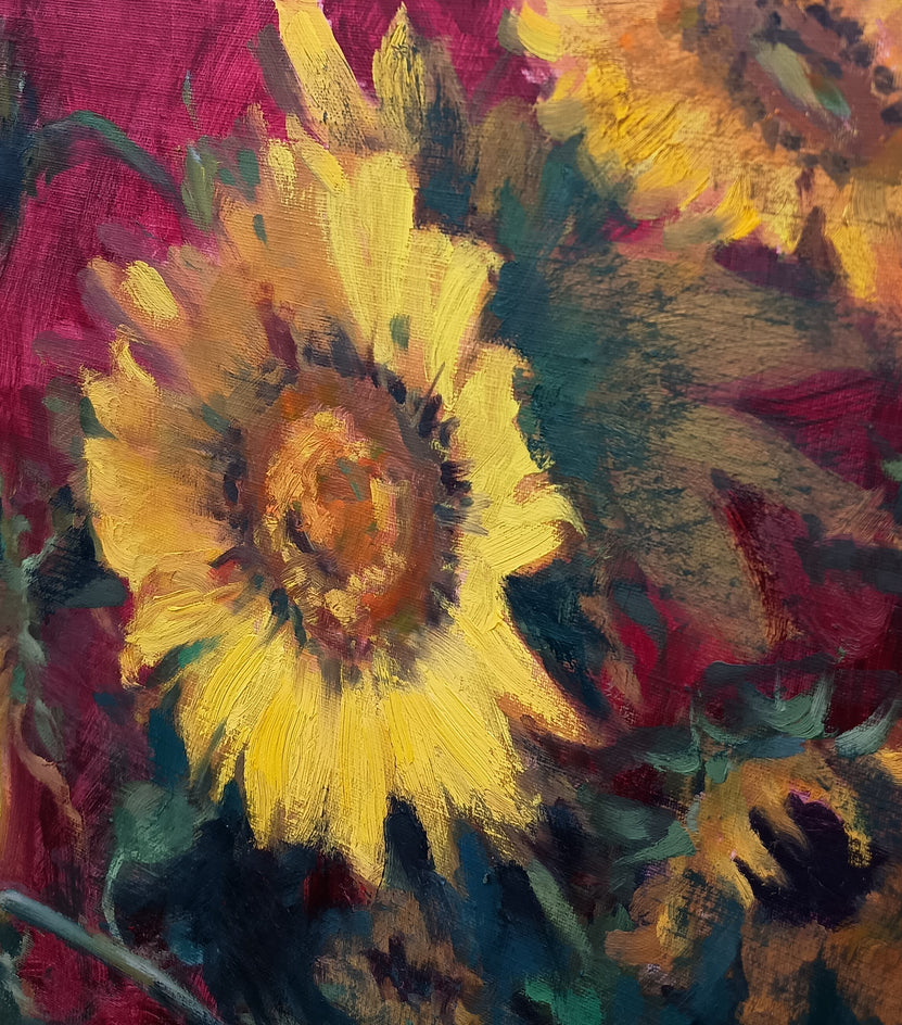 Golden Beauties by Viktoria Majestic |  Closeup View of Artwork 