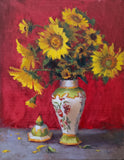 Original art for sale at UGallery.com | Golden Beauties by Viktoria Majestic | $925 | oil painting | 24' h x 18' w | thumbnail 1
