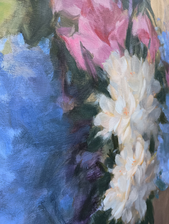 Hydrangea Dream by Viktoria Majestic |  Closeup View of Artwork 